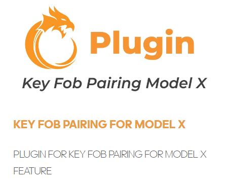 Plugin Key Fob Pairing Model X Supplementary Product